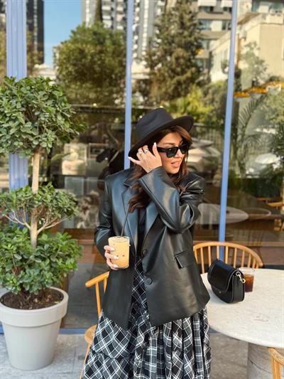 Deri Blazer Ceket