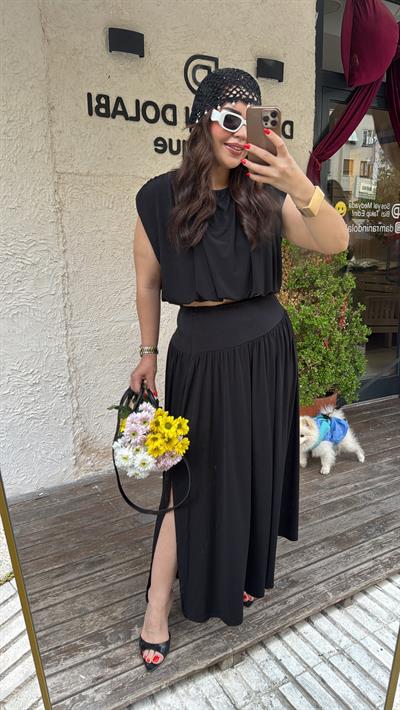 Etekli Moda lTakım ZR siyah