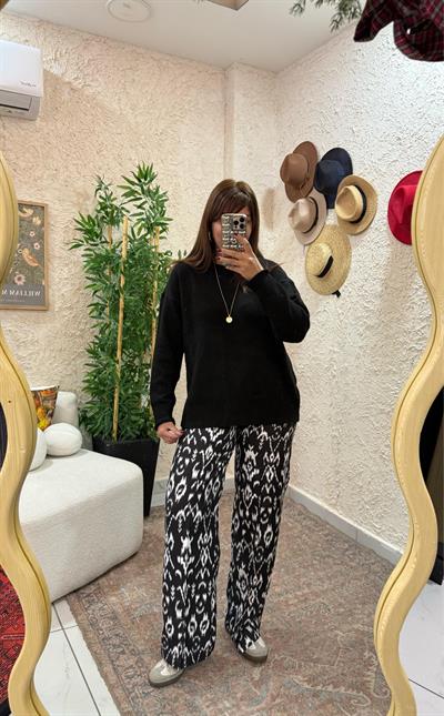 Lastik Detaylı Pantolon Quzu