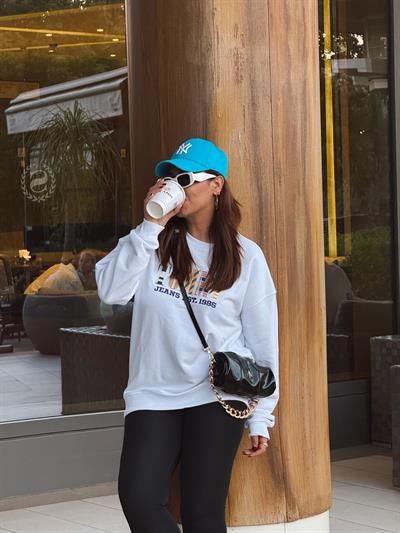 Marka Sweatshirt Beyaz