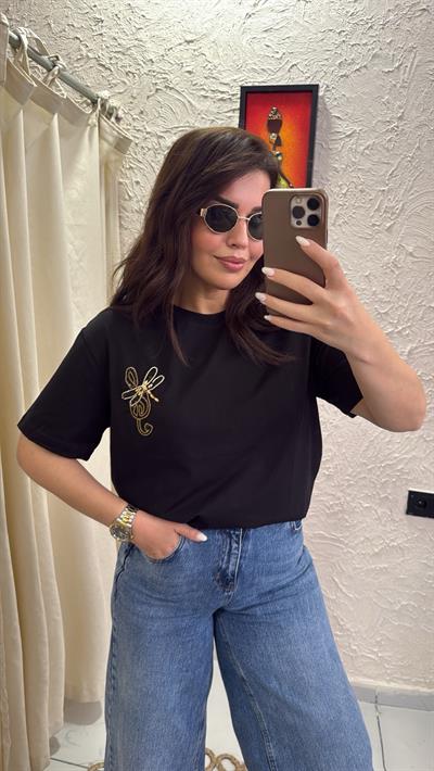 Marka Basic T-Shırt Siyah 