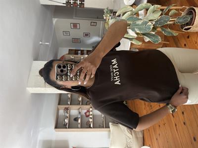 Matcha T-shirt Kahverengi