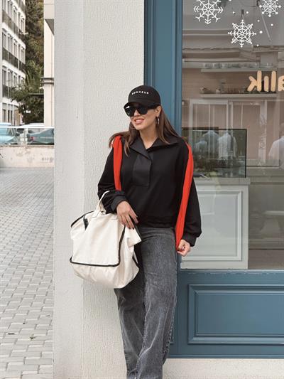 Modal Sweatshırt Siyah