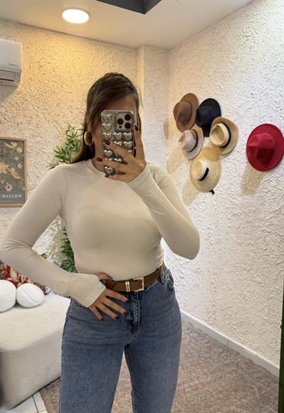Oysho Parmak Geçirmeli Body Vizon