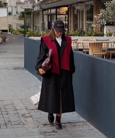 Premıum Trenckot Siyah