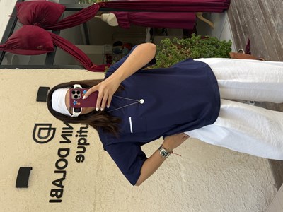 Sırt Detaylı T-shirt Lacivert 
