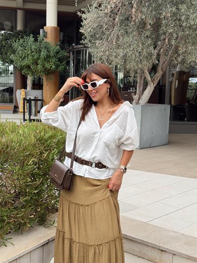 Tensel Gömlek Beyaz