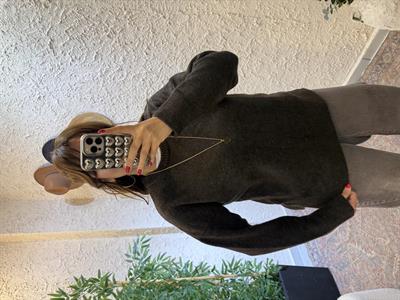Yarım Balıkçı Oversize Kazak Kahverengi