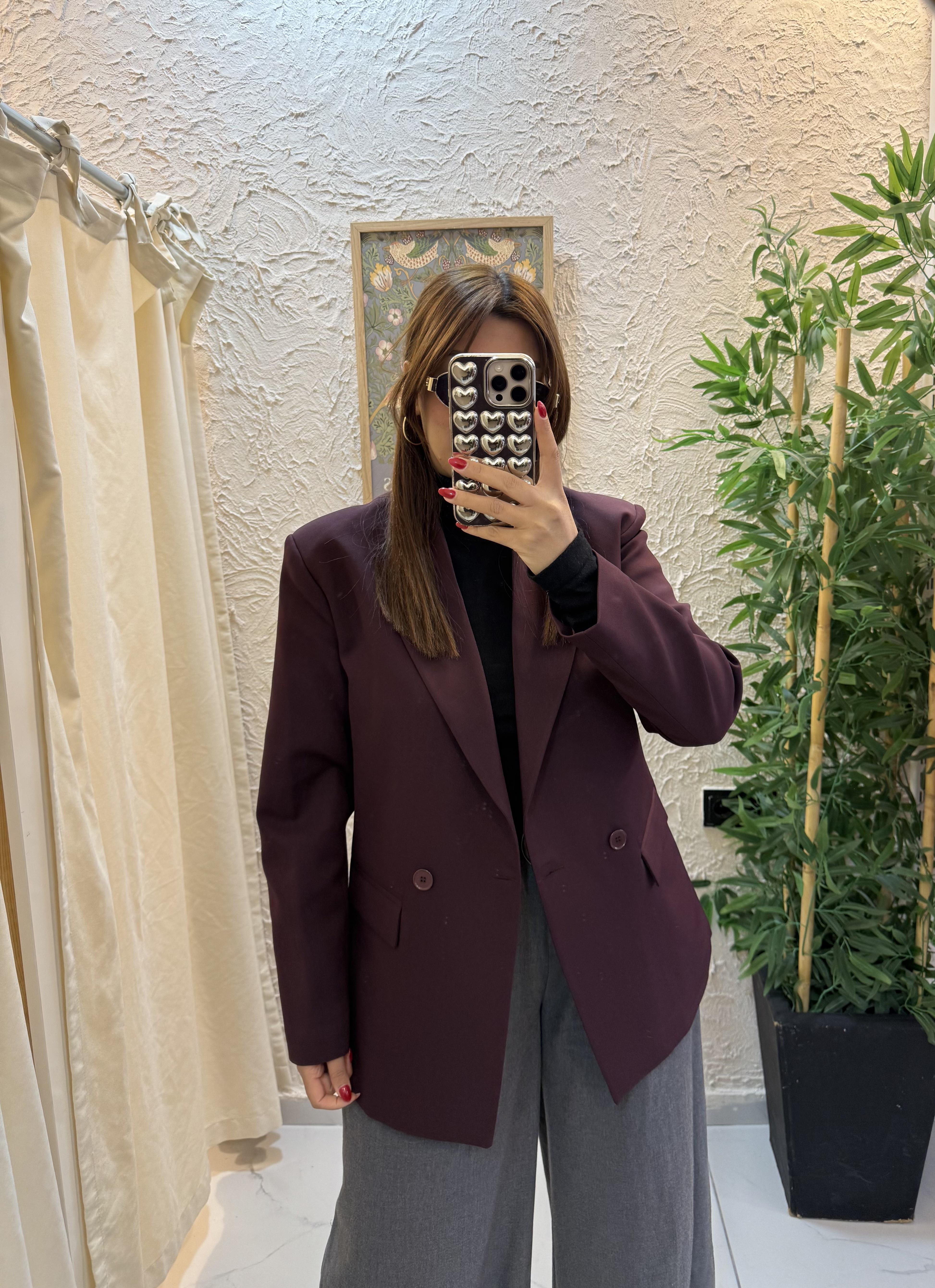Blazer Ceket Mürdüm 