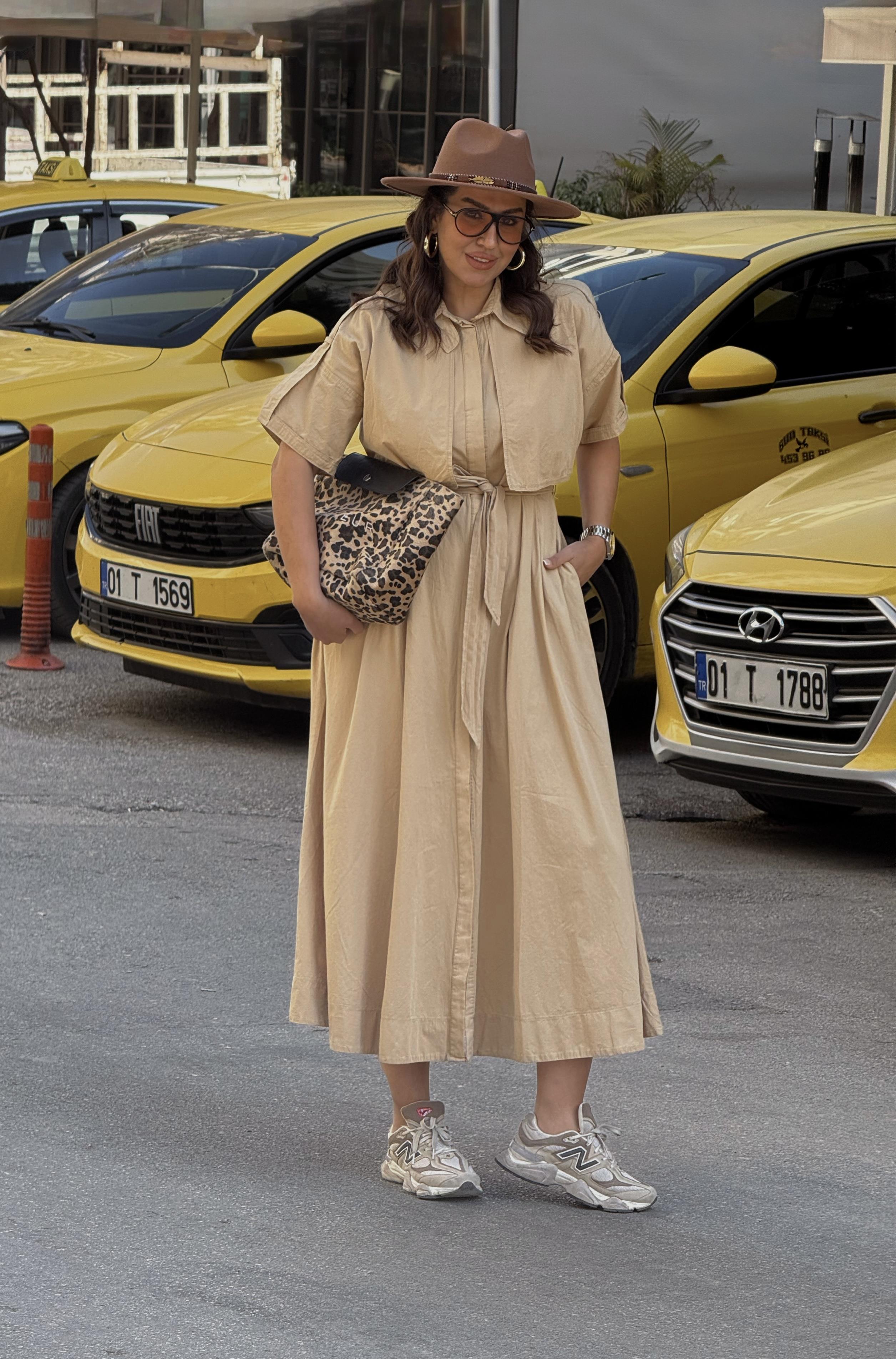 Elbise Camel