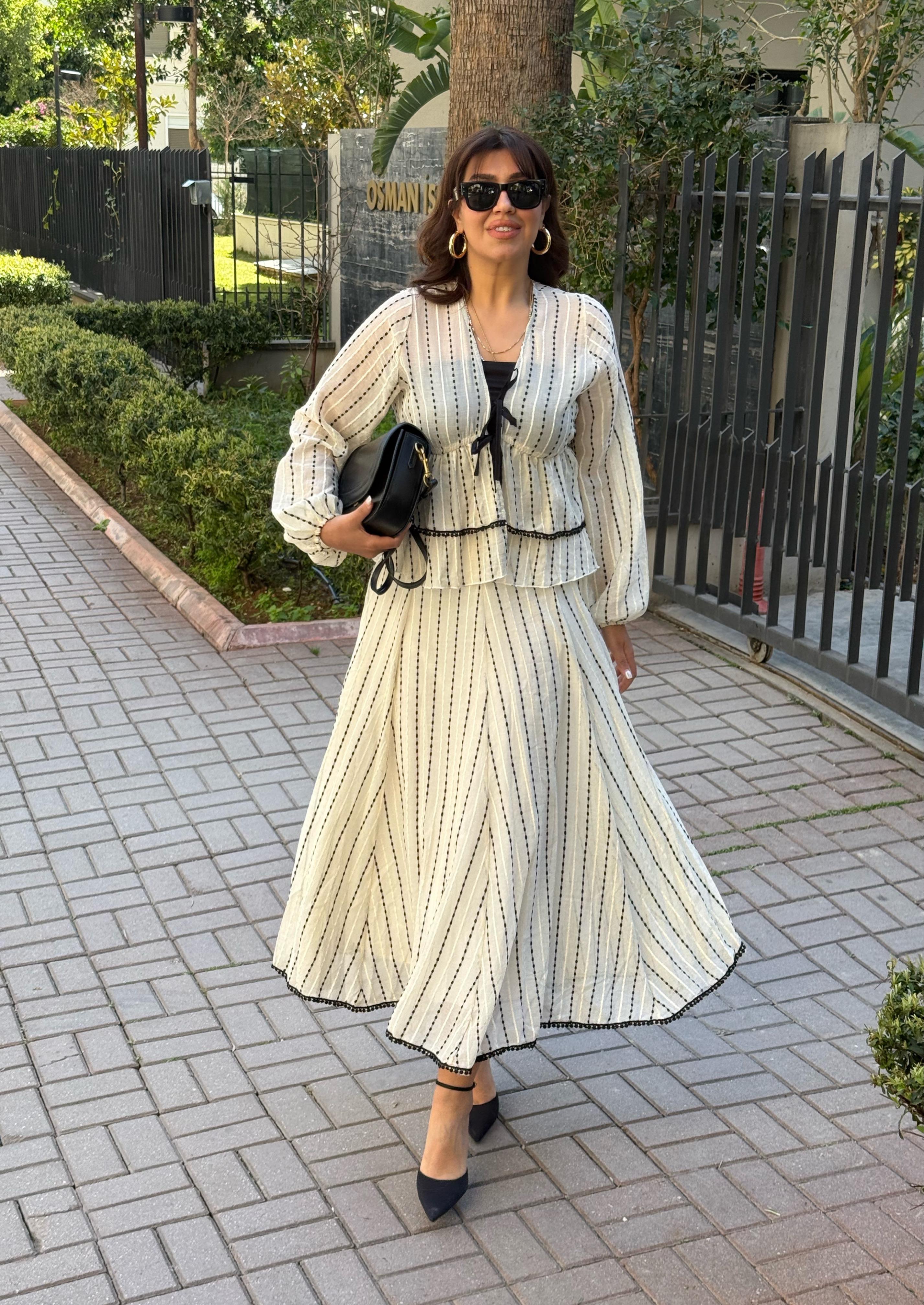 Etekli kimono takım