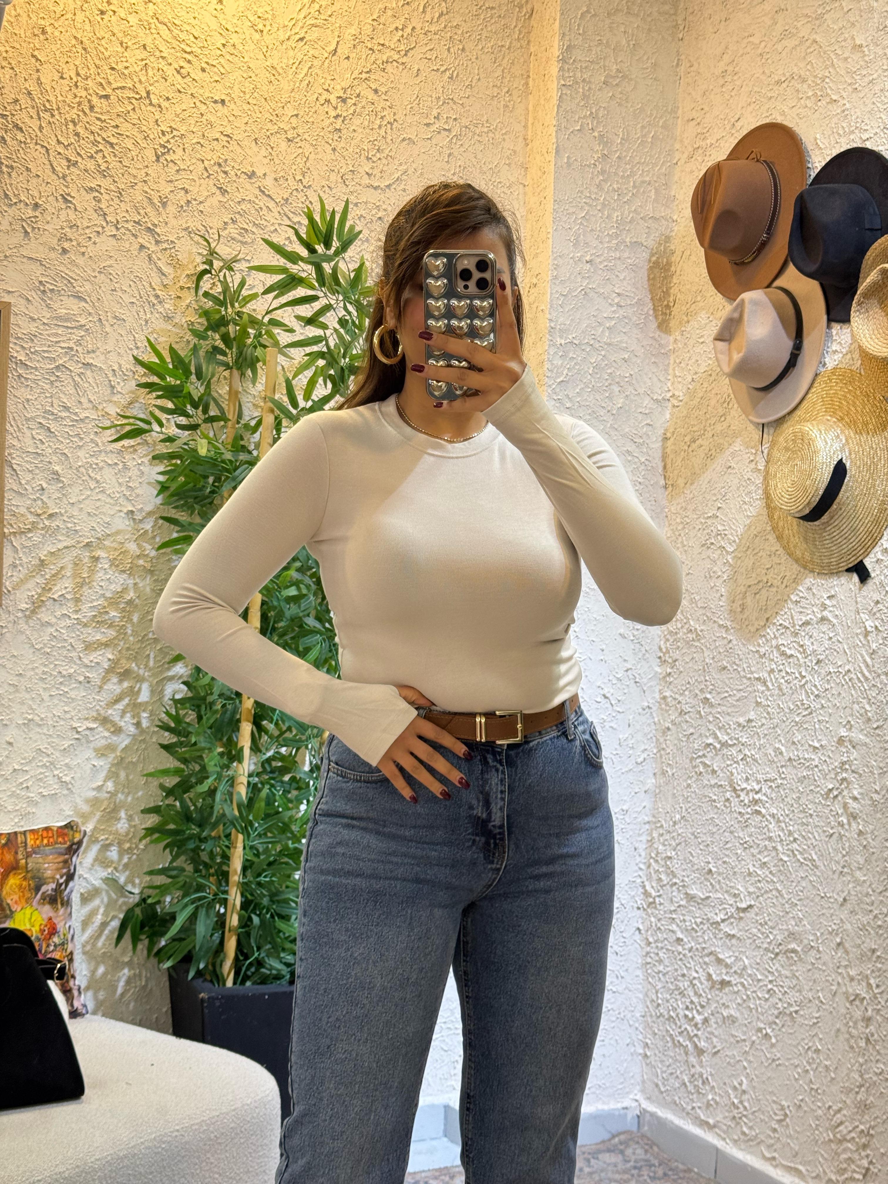 Oysho Parmak Geçirmeli Body Vizon