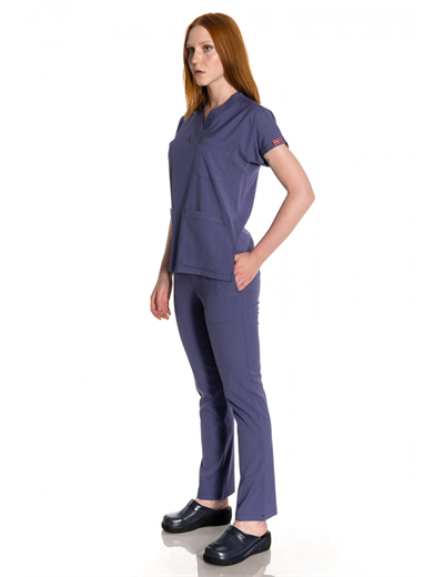 Duman Gri Likralı Greys Scrubs Takım