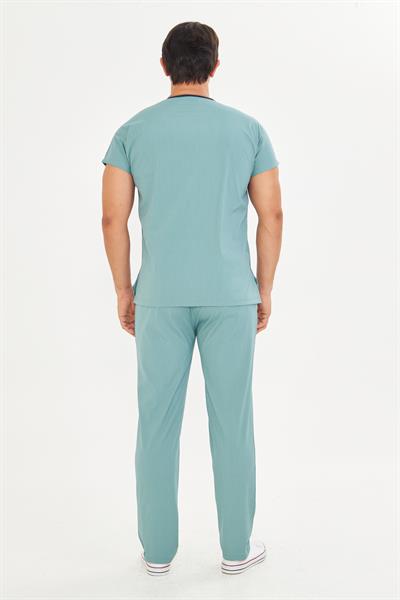Petrol Likralı Greys Scrubs Takım