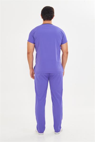 Lavanta Likralı Greys Scrubs Takım