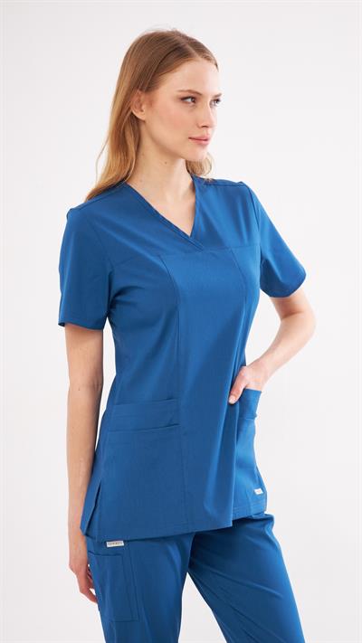 Indigo Lyra Likralı Premium Scrubs Takım
