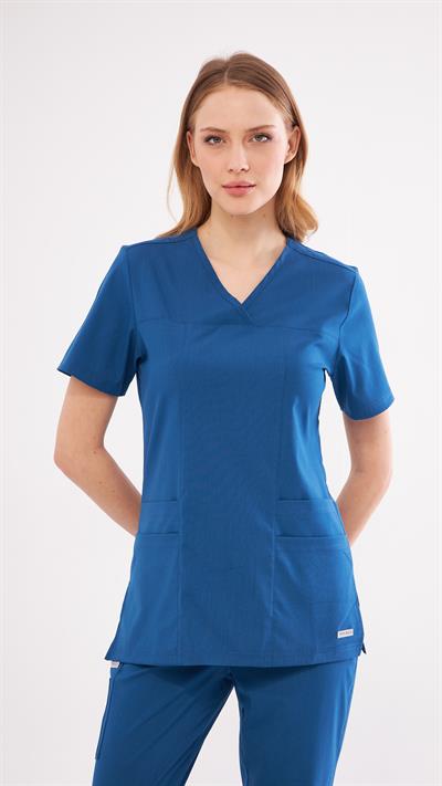 Indigo Lyra Likralı Premium Scrubs Takım