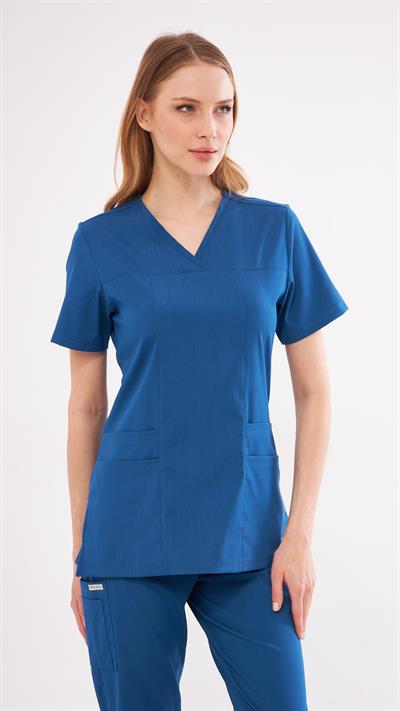 Indigo Lyra Likralı Premium Scrubs Takım