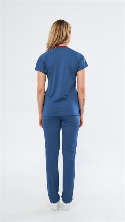 Indigo Likralı Satori T2 Scrubs Takım