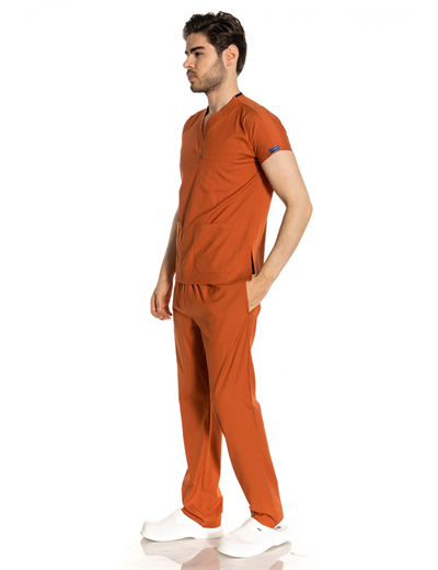 Kiremit Likralı Greys Scrubs Takım