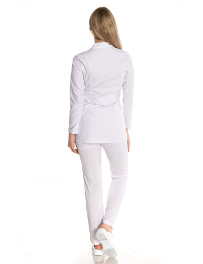 Kısa Boy Ceket Yaka Alpaka Doktor Önlüğü