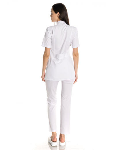 Kısa Boy Kısa Kol Hakim Yaka Alpaka Doktor Önlüğü