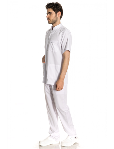 Kısa Boy Kısa Kol Hakim Yaka Alpaka Doktor Önlüğü