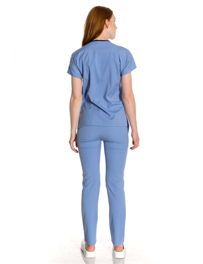 Koyu Mavi Likralı Greys Scrubs Takım