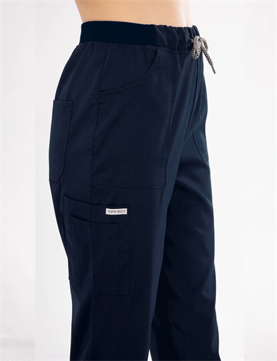 Lacivert Likralı Lyra Premium Scrubs Pantolon