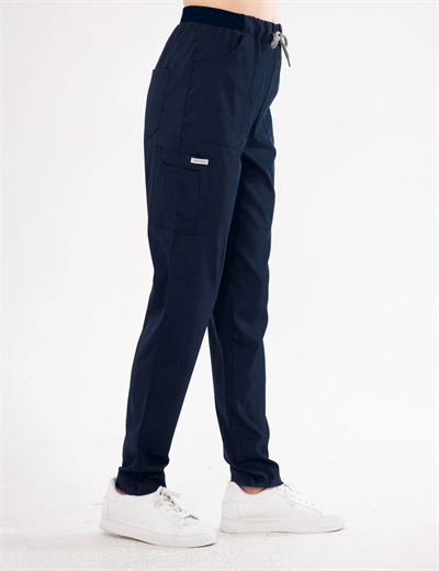 Lacivert Likralı Lyra Premium Scrubs Pantolon