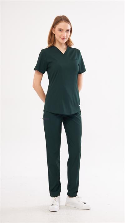 Ördek Başı Likralı Agape T1 Scrubs Takım