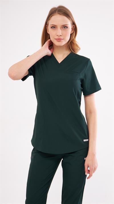 Ördek Likralı Başı Agape T1 Scrubs Üst