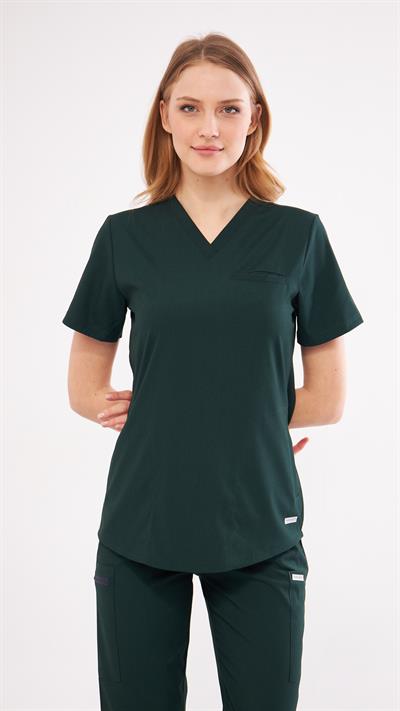 Ördek Likralı Başı Agape T1 Scrubs Üst