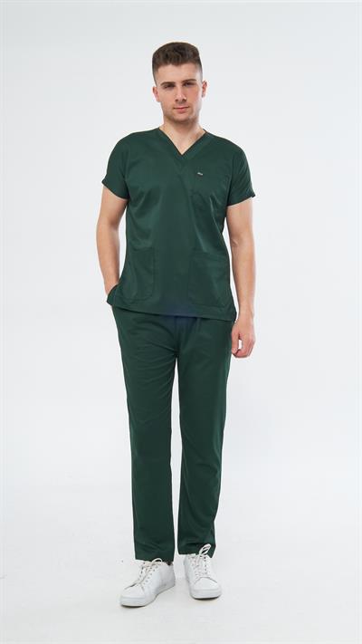 Ördek Başı Likralı Greys Scrubs Takım