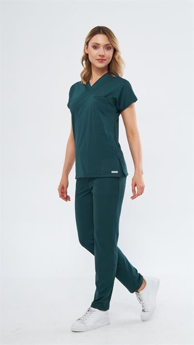 Ördek Başı Likralı Satori T2 Scrubs Takım