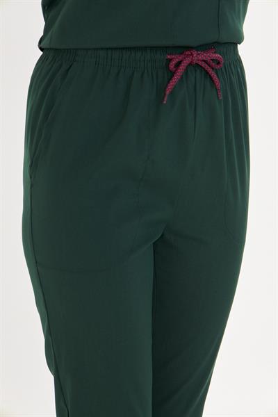 Ördek Başı Yeşili  Likralı Greys Scrubs Takım