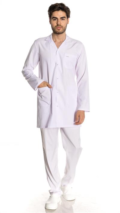 Orta Boy Ceket Yaka Alpaka Doktor Önlüğü