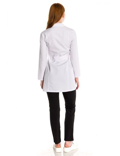 Orta Boy Ceket Yaka Alpaka Doktor Önlüğü