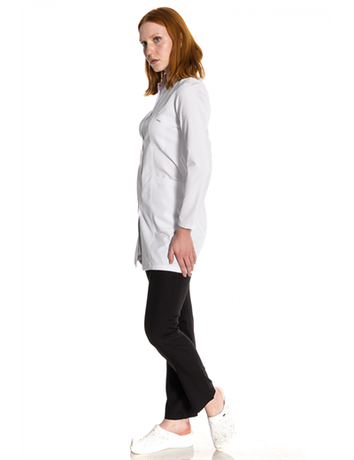 Orta Boy Hakim Yaka Alpaka Doktor Önlüğü