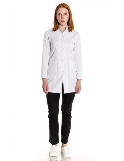 Orta Boy Hakim Yaka Alpaka Doktor Önlüğü