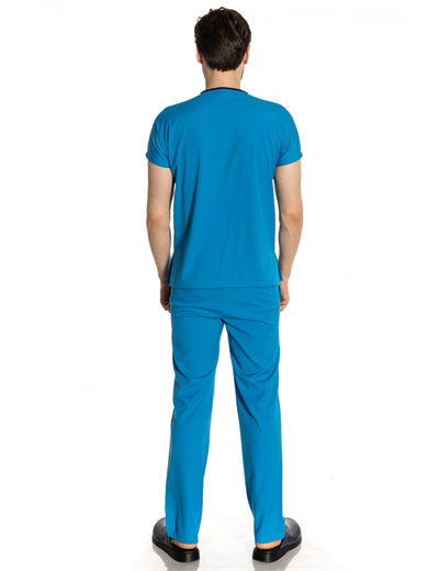 Petrol Yeşili Likralı Greys Scrubs Takım