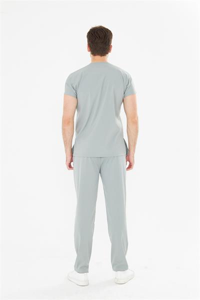 Tıpmod Gri 17-4402 Likralı Greys Scrubs Takım