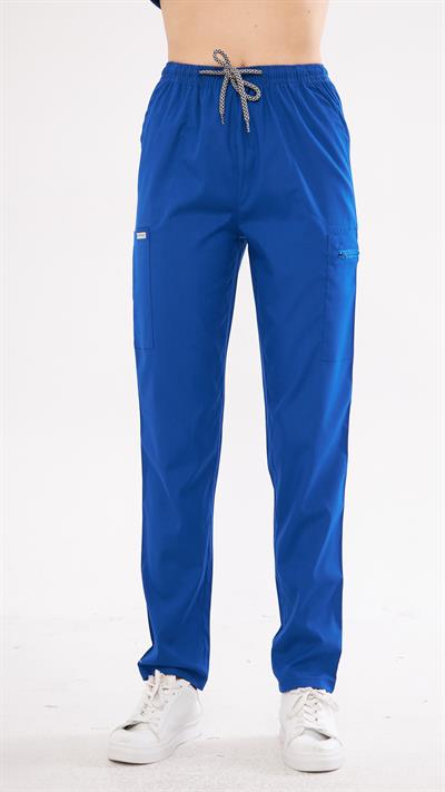 Saks Mavi Likralı Agape T1 Scrubs Takım