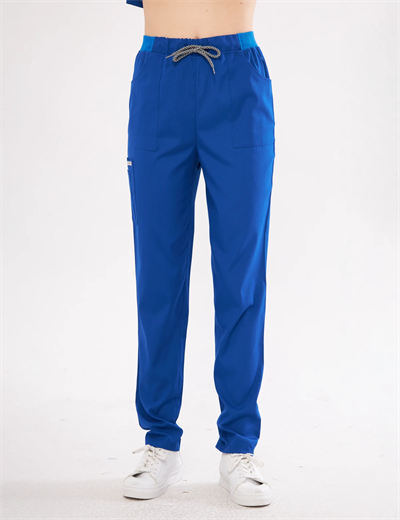 Saks Mavi Likralı Lyra Premium Scrubs Pantolon