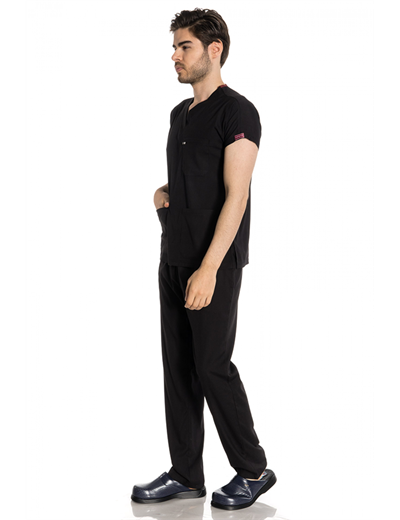 Siyah Likralı Greys Scrubs Takım