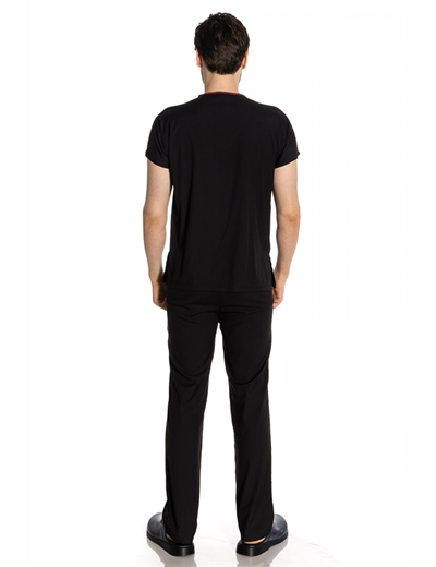 Siyah Likralı Greys Scrubs Takım