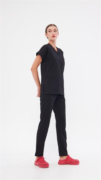 Siyah Renkli Likralı Tek Pantolon