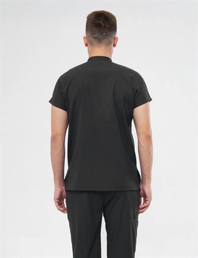 Siyah Likralı Scrubs Takım