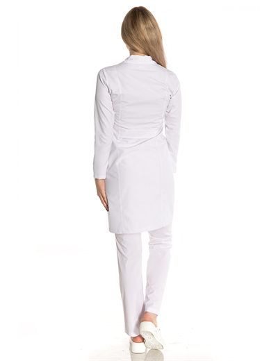 Uzun Boy Ceket Yaka Alpaka Doktor Önlüğü