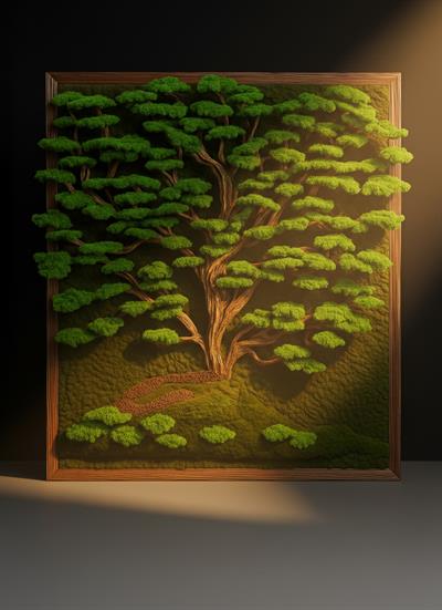 SHIZEN BONSAI TABLO – 3D Dekoratif Ağaç